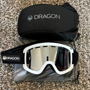 White Ski Goggles